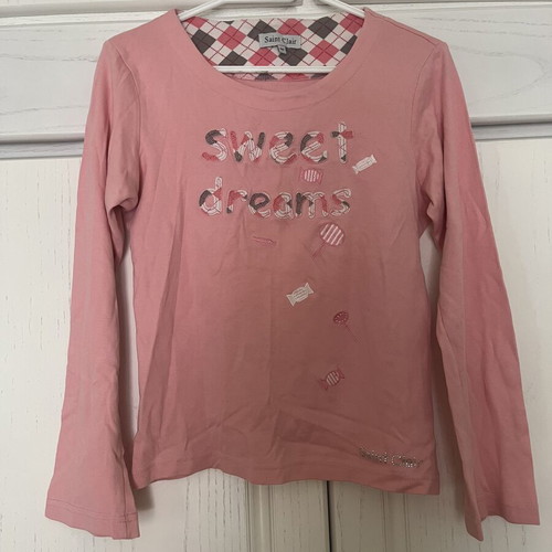 Saint Clair pink Sweet Dreams pajama top, size M
