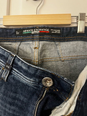 Armani Exchange unisex denim jeans like new, blue, size 30