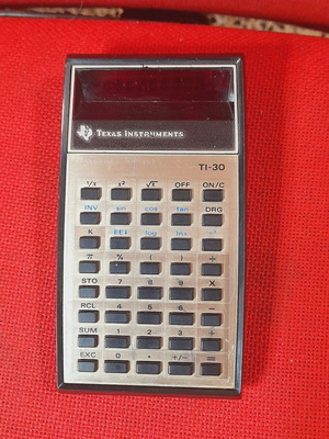 Texas Instruments TI 30 Calculator like new vintage 70s