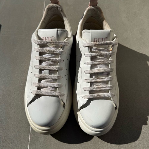 Red Valentino RED(V) sneakers like new, white with pink details size 41
