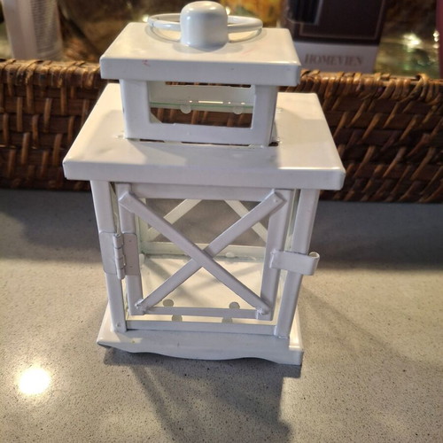Lantern white iron like new