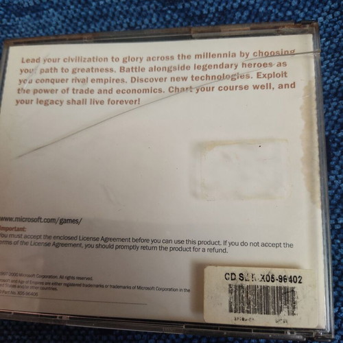Age of Empires Gold Edition used PC game with manuals