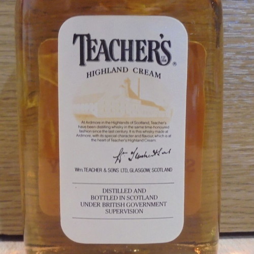 Teacher's Scotch Whisky old sealed bottle 187.5ml like new