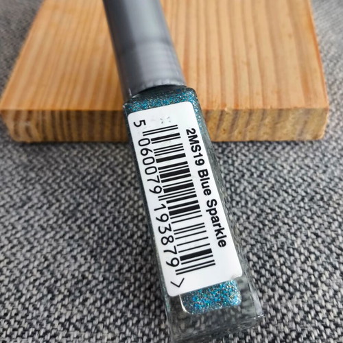 2MAD Nail Art Varnish Blue Sparkle 8 ml new
