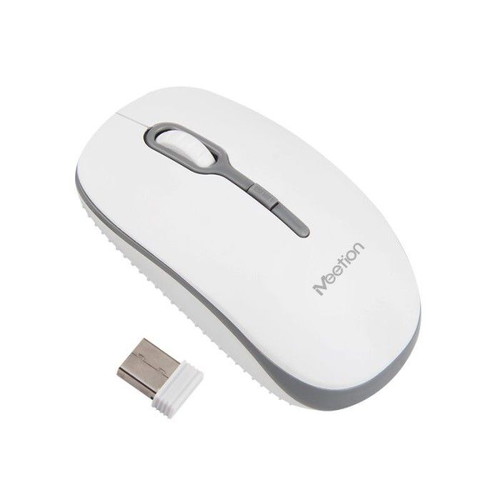 Meetion MT-R547 wireless mouse white and gray, new