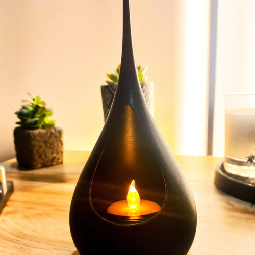 Teardrop Candle Holder, modern minimal design