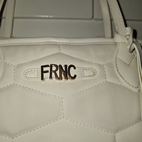 Frnc handbag like new, white color