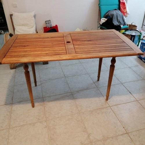 Veranda kitchen table used, solid wood