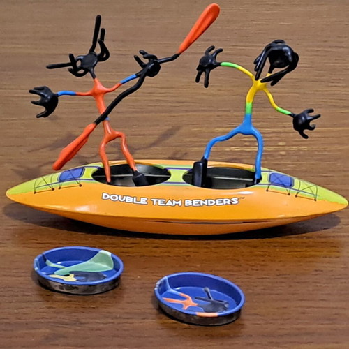Double Team Kayak Joe Bender like new with magnetic box and Hog Wild figure