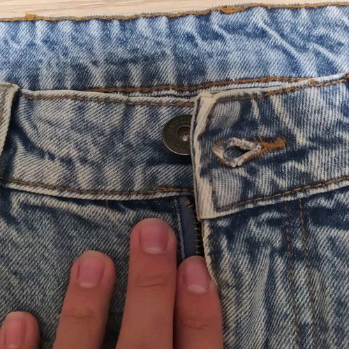 Men's denim shorts like new, size S, turquoise