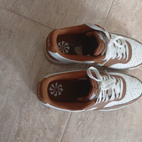 Nike Court Vision Low sneakers used, size 40, grey and brown