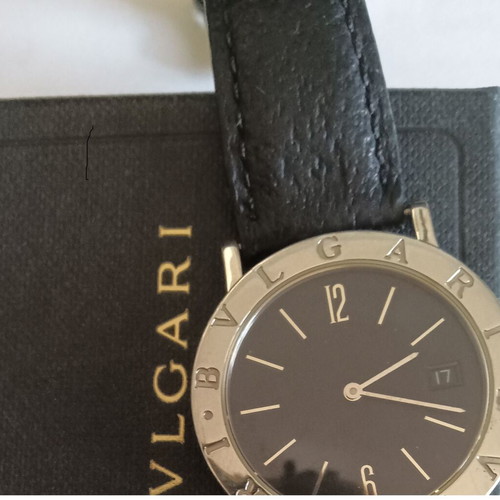 Bvlgari Classic Steel/Leather Unisex Watch like new