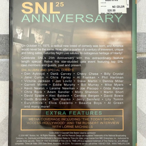 Saturday Night Live 25th Anniversary DVD new, comedy