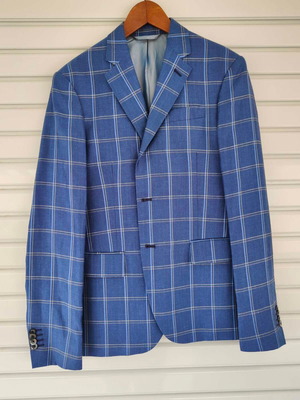 Blazer Guess Marciano like new, blue check with yellow
