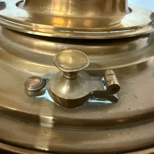 Antique Russian brass samovar 1870 used