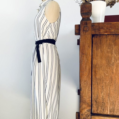 Backless Dress The Line Project new, black and white, size S