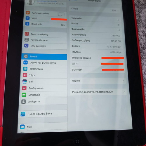 Apple iPad tablet like new, older model with red case