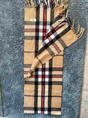 Κασκόλ House of Tweed σαν καινούργιο με κρόσσια και φούντες