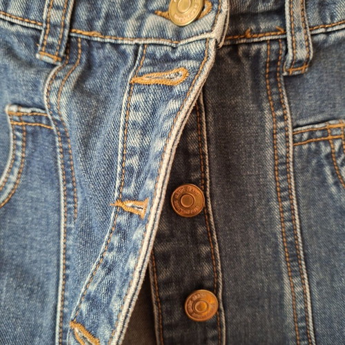 Stradivarius denim skirt like new, blue, size XS