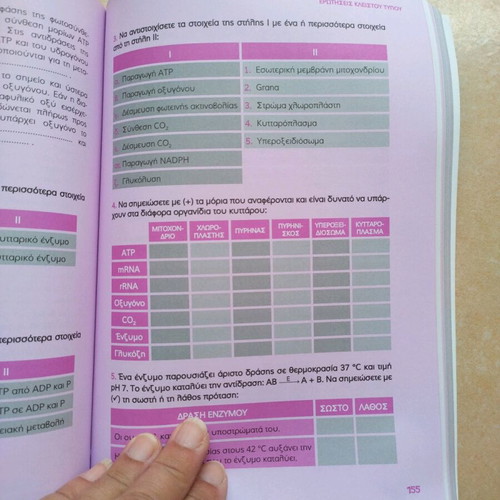 Biology B Lykeiou Nota Lazaraki textbook used