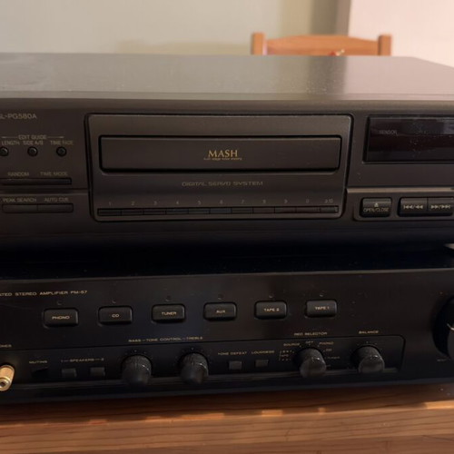 Marantz PM47 amplifier used with Technics SLPG580A CD player