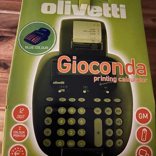 Calculator with printing and dual-color display, new