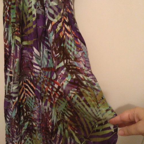 Long dress used, size M, with two side slits