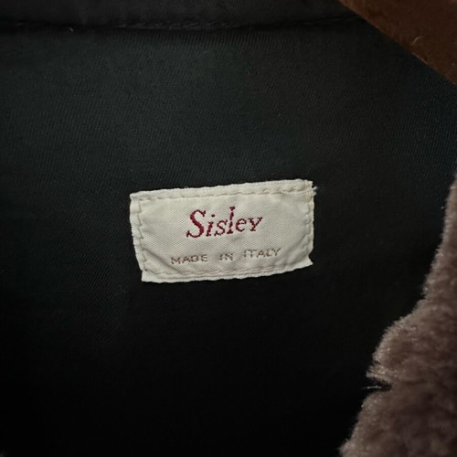 Vintage bomber Sisley size Medium black and brown like new