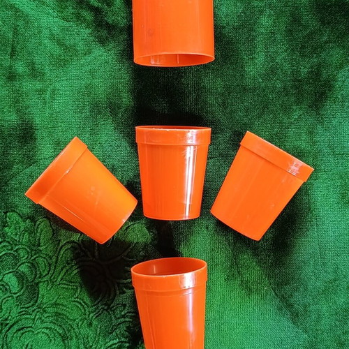 Plastic cups with lids