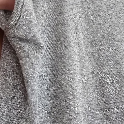 Caramella grey silver blouse S/M