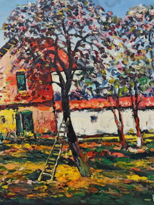 Oil painting by Athanasios Christos used