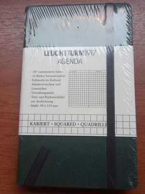 Leuchtturm 1917 Agenda new, squared, 1990s edition