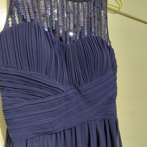 Maxi evening dress Raxevsky like new, navy blue with sequins