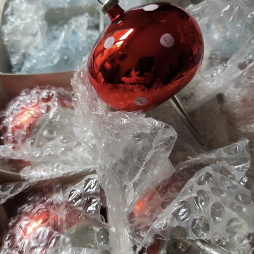 Christmas vintage glass balls like new, pack of 12