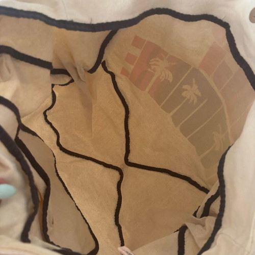 Juicy Couture canvas beach bag like new, beige, shoulder type