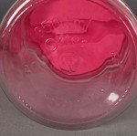 Glass jar 3500ml with red screw lid like new