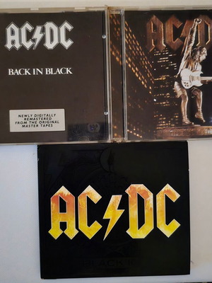 AC/DC CD pack of 3 used, Back in Black Remastered, Black Ice, Stiff Upper Lip