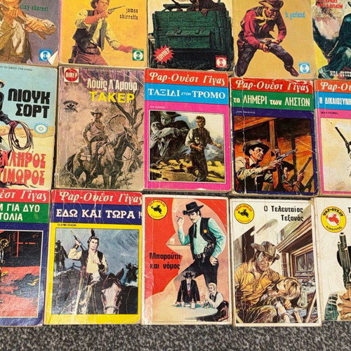 Collectible S.A.S. magazines and classic pulp action used