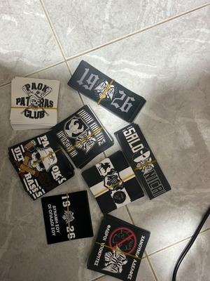 PAOK stickers new, pack of 50 pieces