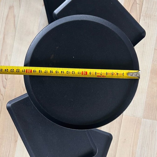 Metal multi-tier display stand matte black like new