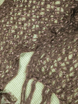 Women's scarf like new brown