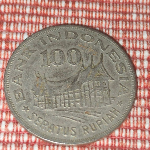 Indonesian coin 100 rupiah 1978 used