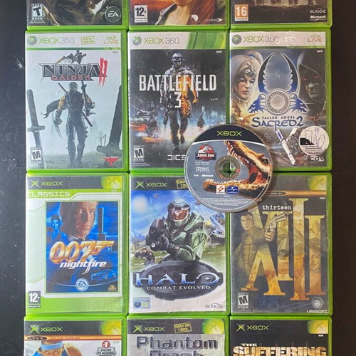 Xbox 360 and Xbox original games used, pack of 15