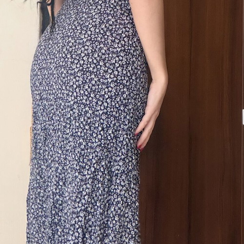 Floral skirt Colin's like new, sizes XS-S, white and blue