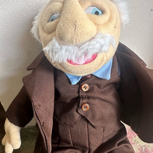 Muppet Show Statler and Waldorf collectible plush dolls like new