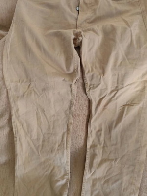 Παντελόνι United Colors of Benetton Large Cotton σαν καινούργιο, μπεζ