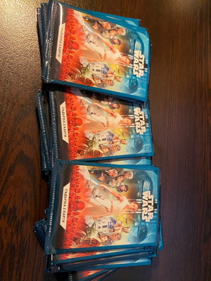 Lot of 37 new Star Wars collection packs with 2 cards each