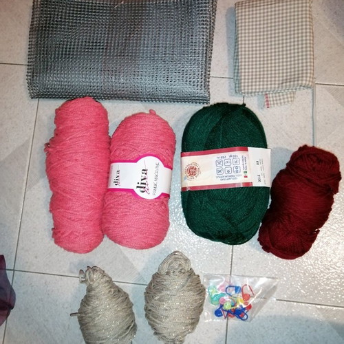 Knitting set for bag like new