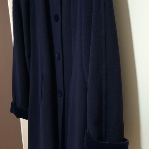 Blue wool-cashmere coat new, size L