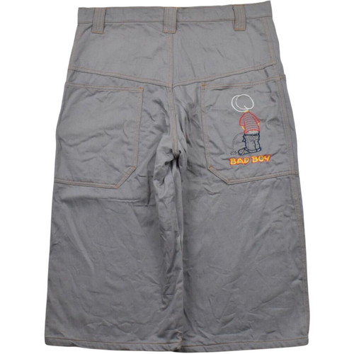 Vintage y2k Baggy Denim Shorts Grey Rap Skate Style used